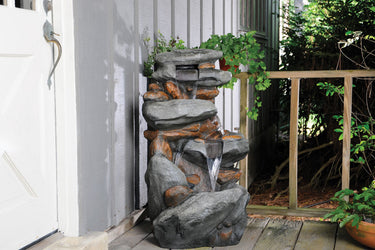 300 GPH Fountain Pump cascading stone