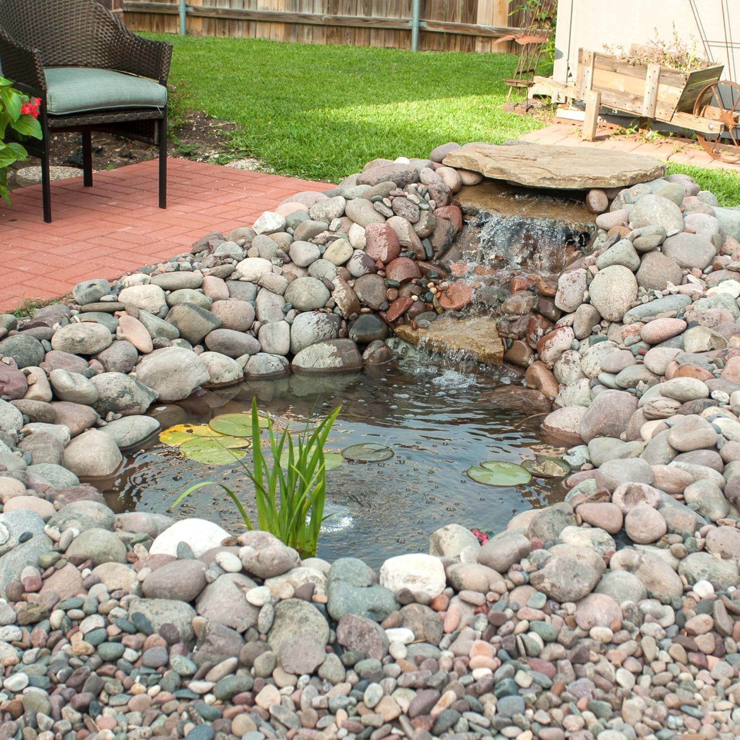 fish pond waterfall accessories EasyPro - Mini Just-A-Falls Kit - 3ft Stream printed materials Pond with a Waterfall
