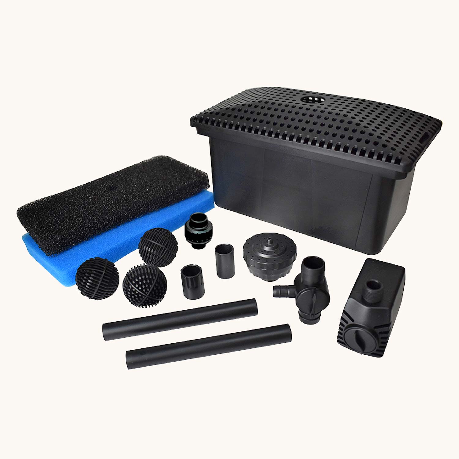 fish pond filter accessories Filter Kit with Pump, all-in-one for ponds