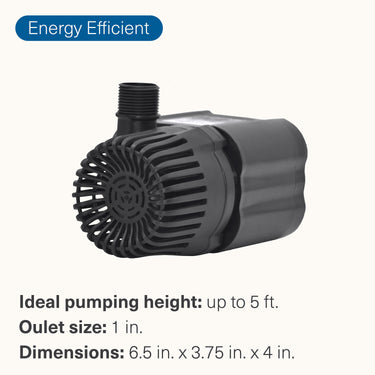 1,320 GPH Pond and Waterfall Pump