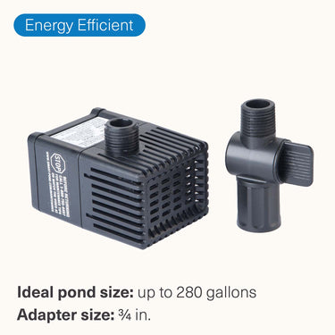 280 gph pond pump adapter