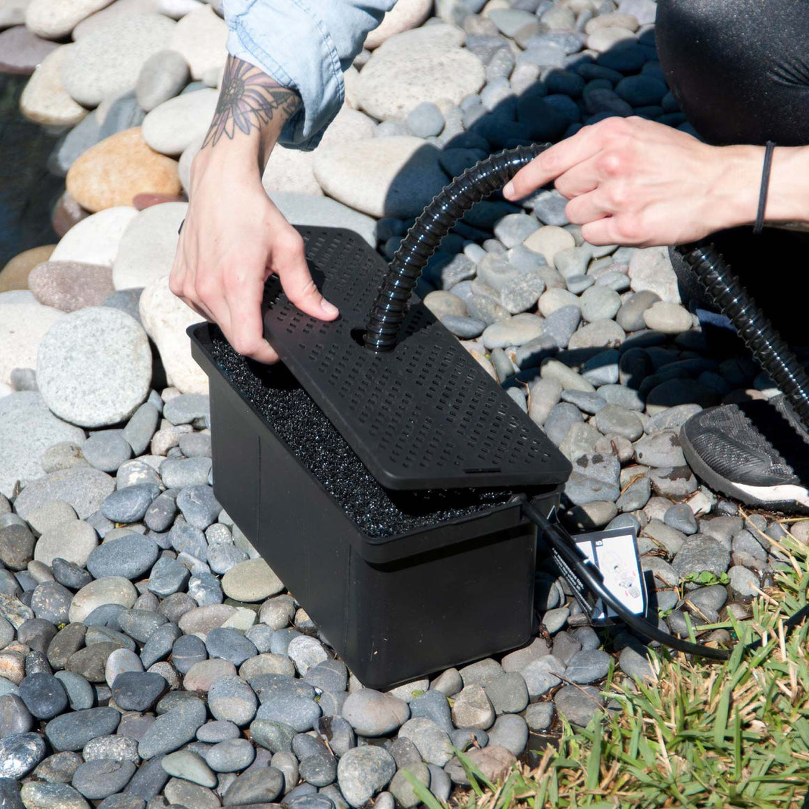 Pump Filter Box with filter pads & bio-balls - smartpond®