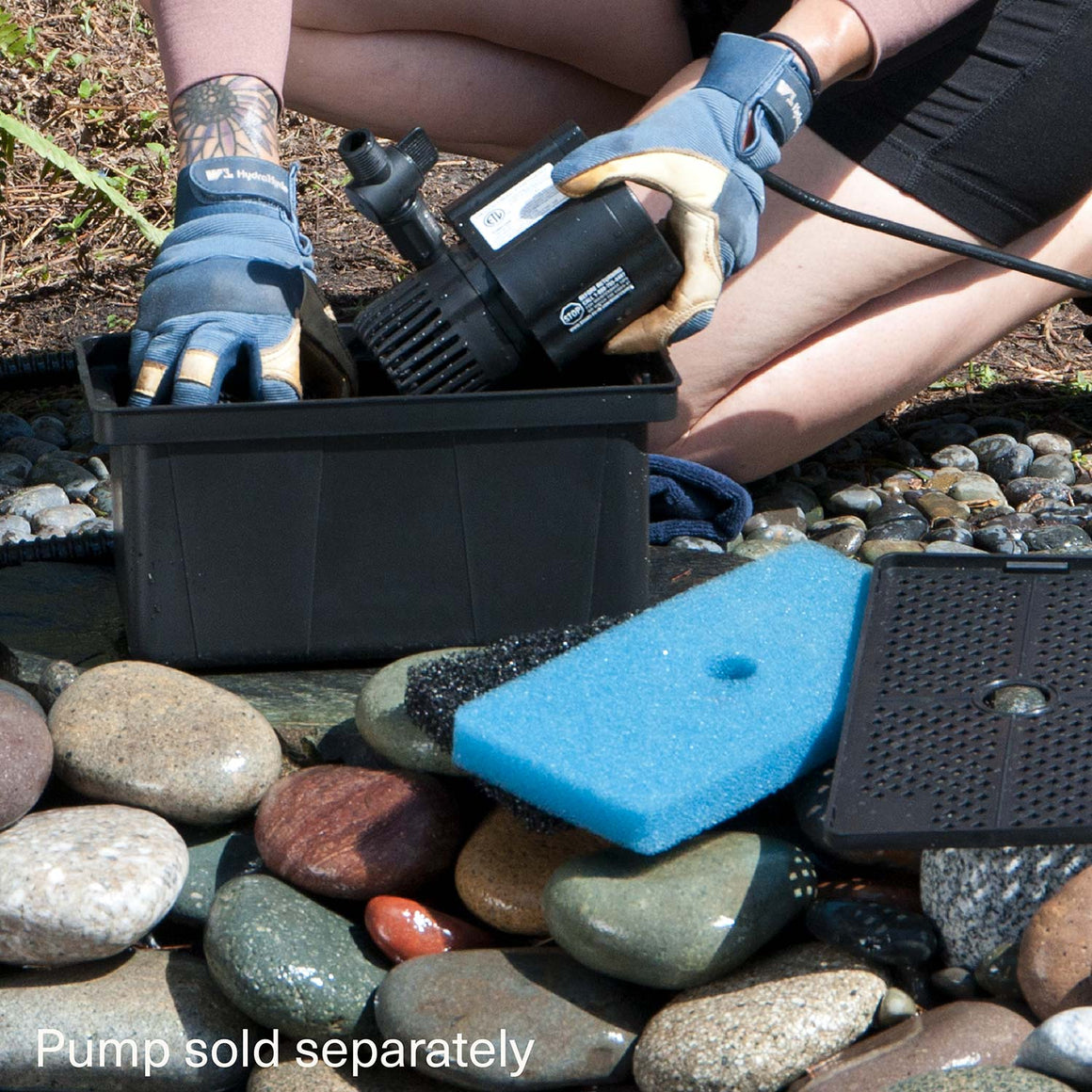 Pump Filter Box with filter pads & bio-balls - smartpond®